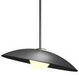 Oyster Round Pendant Medium Oragnic Lead Grey By Accord