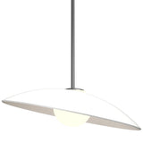 Oyster Round Pendant Medium Oragnic White By Accord