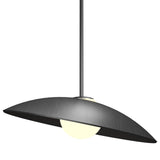 Oyster Round Pendant Small Organic Lead Grey By Accord