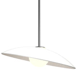 Oyster Round Pendant Small Organic White By Accord