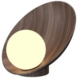 Oyster Table Lamp American Walnut By Accord