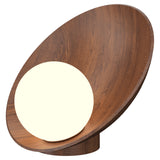 Oyster Table Lamp Imbuia By Accord