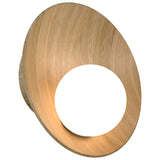 Oyster Wall Sconce Medium Louro Freijo By Accord