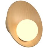 Oyster Wall Sconce Medium Maple By Accord