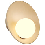 Oyster Wall Sconce Medium Organic Cappuccino By Accord