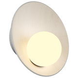 Oyster Wall Sconce Medium Organic White By Accord