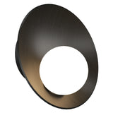 Oyster Wall Sconce Small Charcoal By Accord