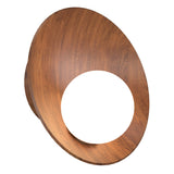 Oyster Wall Sconce Small Imbuia By Accord