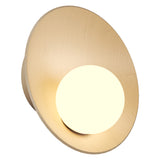 Oyster Wall Sconce Small Organic Cappuccino By Accord