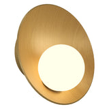Oyster Wall Sconce Small Organic Gold By Accord