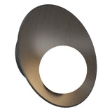 Oyster Wall Sconce Small Organic Lead Grey By Accord