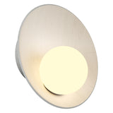 Oyster Wall Sconce Small Organic White By Accord