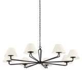 Ozias Chandelier - 8-Light - Black Iron by Troy Lighting