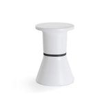 Pa.He.Ko Side Table - Pa, White, Black Ring