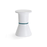 Pa.He.Ko Side Table - Pa, White, Ocean Blue Ring