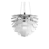 PH Artichoke Glass Pendant By Louis Poulsen, Clear Glass Sandblasted, Frame: High lustre chrome plated, , | Casa Di Luce Lighting