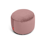 Point Recycled Velvet Pouf Ottoman - Rose Quartz