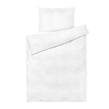 JUNA Bæk&Bølge Duvet Cover Set, White/White Twin By JUNA
