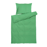 JUNA Bæk&Bølge Duvet Cover Set, Green/Sand Twin By JUNA