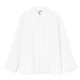 JUNA Bianca Lounge Shirt, White/White S/M By JUNA