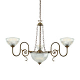 Padang 3 Arm Chandelier - Antique Brass