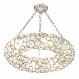 Palla Drum Chandelier 24'' Antique Silver