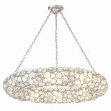 Palla Drum Chandelier 32'' Antique Silver