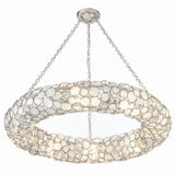 Palla Drum Chandelier 32'' Antique Silver