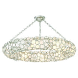 Palla Drum Semi-Flush Mount 32'' Antique Silver