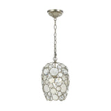 Palla Mini Chandelier 8.5'' Antique Silver