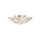 Palla Semi Flush Mount 16'' Antique Silver