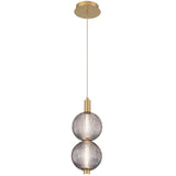 Palmas 2-Light LED Mini Pendant Gold By Eurofase With Light