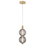 Palmas 2-Light LED Mini Pendant Gold By Eurofase