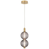 Palmas LED Pendant Light Double Gold By Eurofase