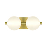 Palmas LED Vanity Light 2 Light Gold By Eurofase
