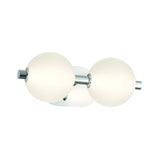 Palmas LED Vanity Light 2 Light Nickel By Eurofase Side View