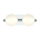 Palmas LED Vanity Light 2 Light Nickel By Eurofase