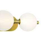 Palmas LED Vanity Light 3 Light Gold By Eurofase Detailed View