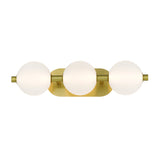 Palmas LED Vanity Light 3 Light Gold By Eurofase