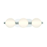 Palmas LED Vanity Light 3 Light Nickel By Eurofase