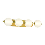Palmas LED Vanity Light 4 Light Gold By Eurofase Side View
