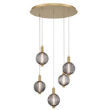 Palmas Multi Light LED Chandelier Gold By Eurofase