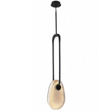 Palmea Pendant Light Medium Matte Black By Avenue Lighting