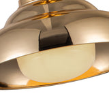 Palmetto Semi Flush Polished Brass Glossy Opal By Alora Detailed View