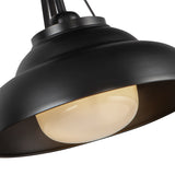 Palmetto Semi Flush Urban Bronze Glossy Opal By Alora Detailed View