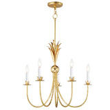 Paloma Chandelier Gold Leaf by Maxim Lighting