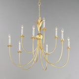 Paloma Chandelier Gold Leaf by Maxim Lighting