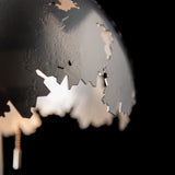 Pangea Dome Table Lamp detail in Sterling, Lilac Marble, by Hubbardton Forge