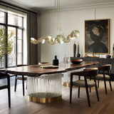 Pangea Linear Chandelier Sterling By Hubbardton Forge Lifestyle View