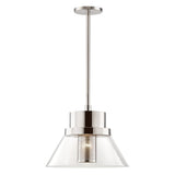 Paoli Pendant - 15.5 Inch - Polished Nickel by Hudson Valley